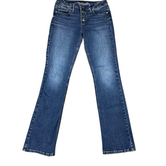 Silver Jeans Suki Slim Boot Button Fly Jeans Size 30 - Picture 1 of 8